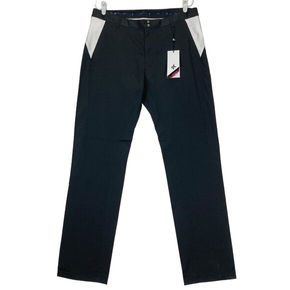 NEW Cross Men Range Pants 36x34 Black/White Regular Fit Stretch Wind Protection - Picture 1 of 13